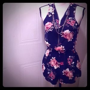 J for justfy one piece shorts jumper